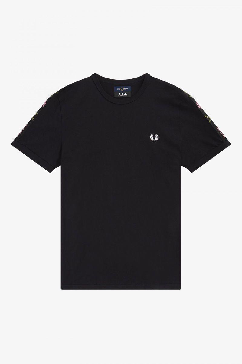 Black Fred Perry SM3181 Men's T Shirts | PH 1761VRWD